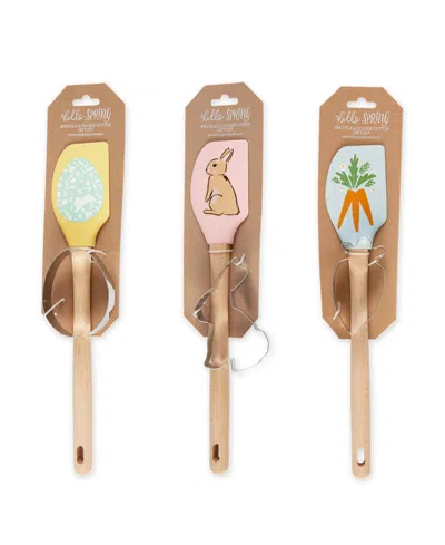 Design Imports Hop Into Spring Spatula 3-piece Cookie Cutter Gift Set In Neutral