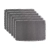 Design Imports Jute 6-pc. Placemat In Gray
