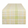 Design Imports Lemon Bliss Plaid Table Runner In Yellow