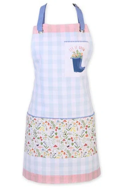 Design Imports Let It Grow Cotton Apron In Multi