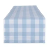 Design Imports Light Blue Buffalo Check Runner In Blue