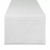 Design Imports Light Gray Eco-friendly Chambray Fine Ribbed Table Runner In Gray