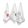 Design Imports Love You 3-pc. Dish Towel Set In Multi
