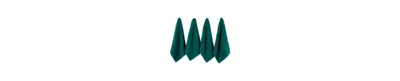 Design Imports Luxury Bar Mop Collection Chevron Dishtowel Set, 16x19", Dark Green, 4 Piece