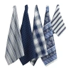 Design Imports Marine Blue Kitchen 5-pc. Towel + Dish Cloth Set In Blue