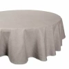 Design Imports Natural Solid Chambray Tablecloth In Sand