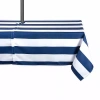 Design Imports Nautical Blue Cabana Stripe Outdoor With Zipper Tablecloth In Blue