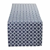 Design Imports Nautical Blue Lattice Table Runner In Blue
