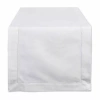 Design Imports Off-white Hemstitch Table Runner In White