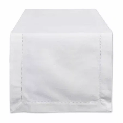 Design Imports Off-white Hemstitch Table Runner