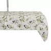 Design Imports Olives Print Outdoor With Zipper Tablecloth In Green