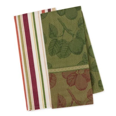 Design Imports Orchard Fruits Dishtowel Set Of 2