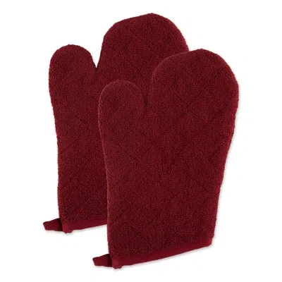 Design Imports Oven Mitt In Red