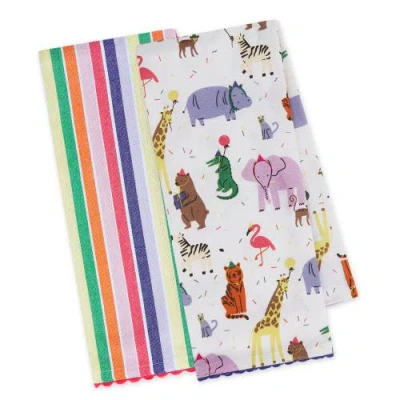 Design Imports Party Animals Dishtowel Set Of 2