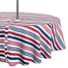 Design Imports Patriotic Stripe Outdoor Umbrella Tablecloth In Multi