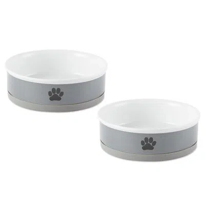 Design Imports Pet Bowl In Gray