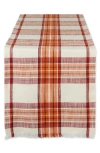 Design Imports Pumpkin Spice Plaid Table Runner In Multi
