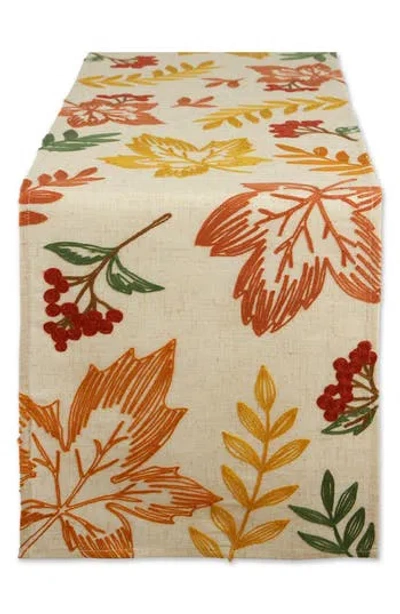 Design Imports Scattered Leaves Table Runner In Neutral