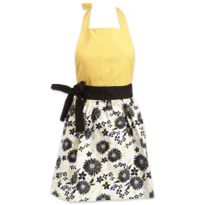 Design Imports Snapdragon Daisy Printed Skirt Apron