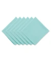 Design Imports Design Import Solid Napkin, Set Of 6 In Aqua