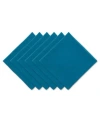 Design Imports Solid Napkin, Set Of 6 In Blue
