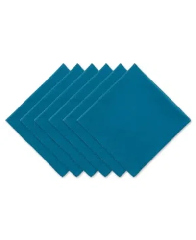 Design Imports Solid Napkin, Set Of 6 In Blue