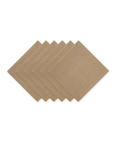 Design Imports Solid Napkin Set Of 6 In Stone