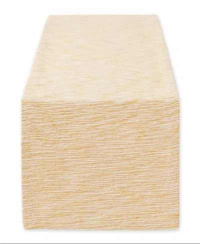 Design Imports Space Dyed Table Runner, 14" X 72" In Dandelion