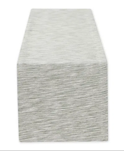 Design Imports Space Dyed Table Runner, 14" X 72" In Hedge Green