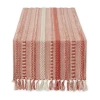 Design Imports Spice Braided Stripe Table Runner In Orange