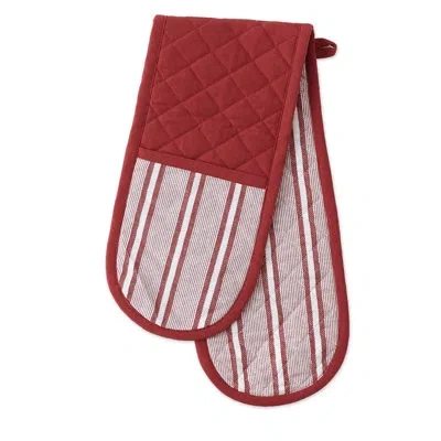 Design Imports Spice Chef Double Oven Mitt In Barn Red