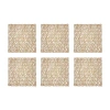 Design Imports Square Woven Paper 6-pc. Placemat In Sand