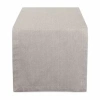Design Imports Stone Brown Solid Chambray Table Runner In Gray