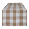 Design Imports Stone Buffalo Check Table Runner In Brown
