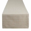 Design Imports Stone Farmhouse Gingham Table Runner In Sand