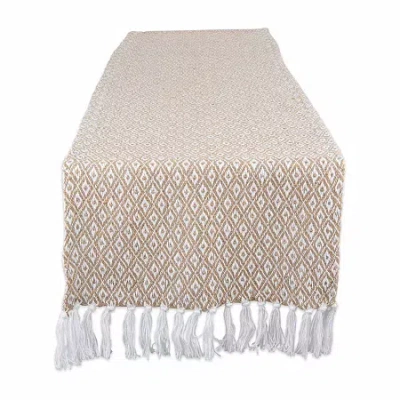 Design Imports Stone Mini Diamond Table Runner In Sand