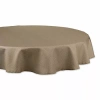 Design Imports Stone Tonal Lattice Print Outdoor Tablecloth In Brown