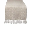Design Imports Stone Woven Table Runner In Sand