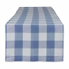 Design Imports Stonewash Blue Buffalo Check Table Runner In Blue