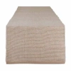 Design Imports Stone/white 2-tone Ribbed Table Runner In Sand
