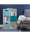 Design Imports Storage Bin Collection In Pink Chevron