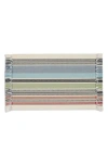 Design Imports Stripe Set Of 4 Placemats In Multi