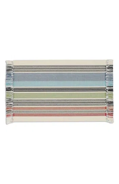Design Imports Stripe Set Of 4 Placemats In Multi