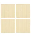 Design Imports Sundress Yellow Gingham Cotton Napkins, Set Of 4 In Yellow