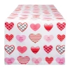 Design Imports Sweet Hearts Print Table Runner In Multi