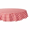 Design Imports Tango Red Check Outdoor Tablecloth In Red