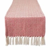 Design Imports Tango Red Chevron Table Runner In Red