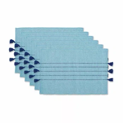Design Imports Thera Stripe Blue 6-pc. Placemat