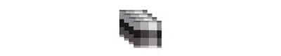 DESIGN IMPORTS TRI-COLOR CHECK COLLECTION KITCHEN, DISHCLOTH SET, BLACK, 4 PIECE