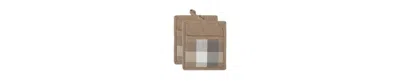 Design Imports Tri-color Check Collection Kitchen, Potholder Set, Stone, 2 Piece
